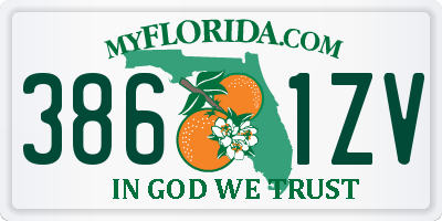 FL license plate 3861ZV