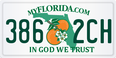 FL license plate 3862CH