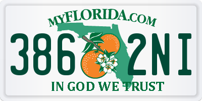 FL license plate 3862NI