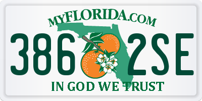 FL license plate 3862SE