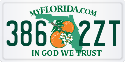 FL license plate 3862ZT
