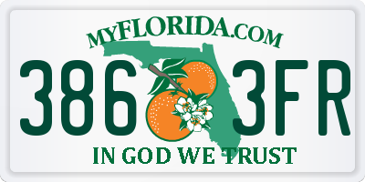 FL license plate 3863FR