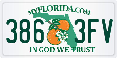 FL license plate 3863FV