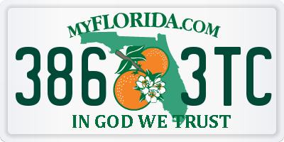 FL license plate 3863TC