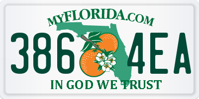 FL license plate 3864EA