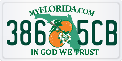 FL license plate 3865CB