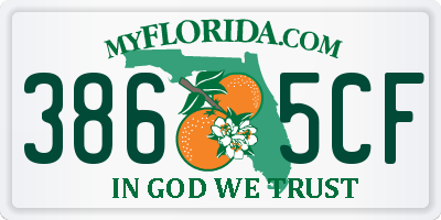 FL license plate 3865CF