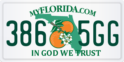 FL license plate 3865GG