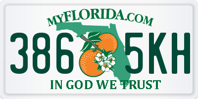 FL license plate 3865KH