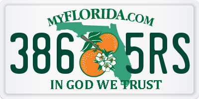 FL license plate 3865RS