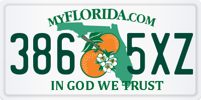 FL license plate 3865XZ