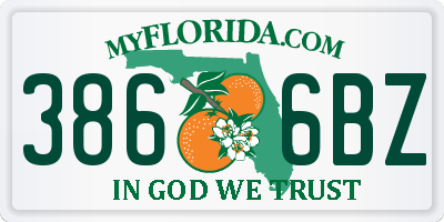 FL license plate 3866BZ