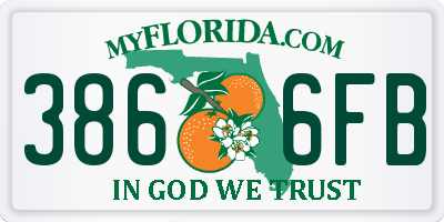 FL license plate 3866FB