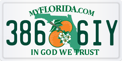 FL license plate 3866IY