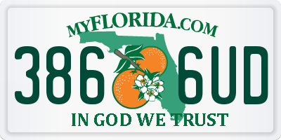 FL license plate 3866UD