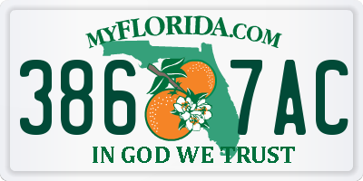FL license plate 3867AC