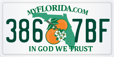 FL license plate 3867BF