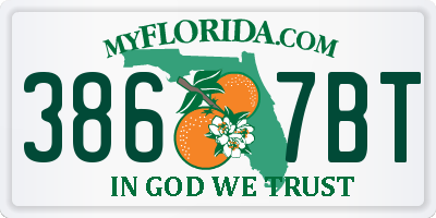 FL license plate 3867BT