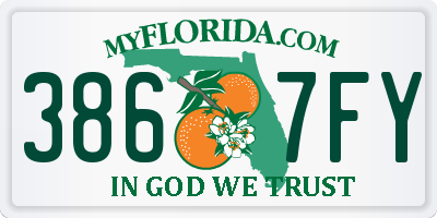 FL license plate 3867FY
