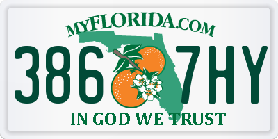 FL license plate 3867HY