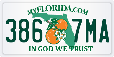 FL license plate 3867MA