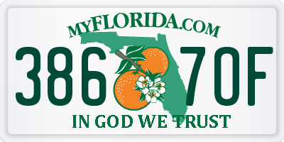 FL license plate 3867OF