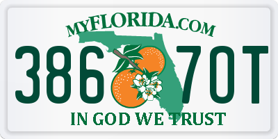 FL license plate 3867OT