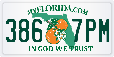 FL license plate 3867PM