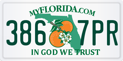 FL license plate 3867PR