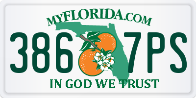 FL license plate 3867PS