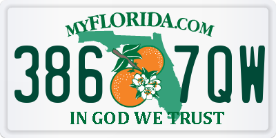 FL license plate 3867QW