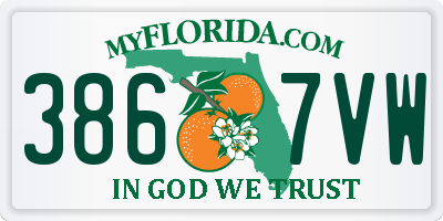 FL license plate 3867VW