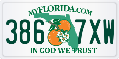 FL license plate 3867XW