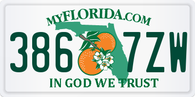 FL license plate 3867ZW