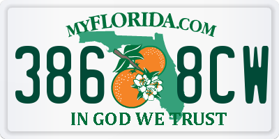 FL license plate 3868CW