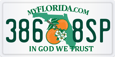 FL license plate 3868SP
