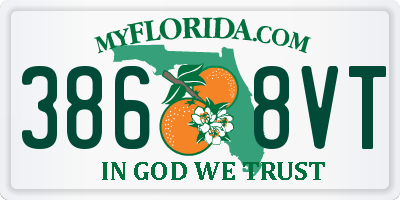 FL license plate 3868VT