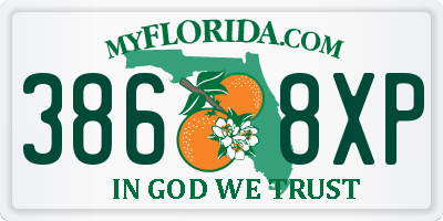 FL license plate 3868XP