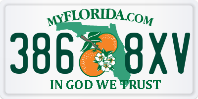 FL license plate 3868XV