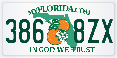 FL license plate 3868ZX