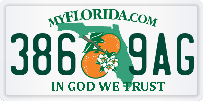 FL license plate 3869AG