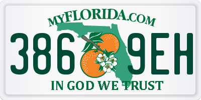 FL license plate 3869EH