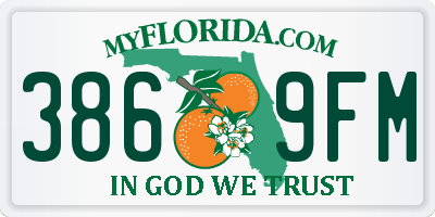 FL license plate 3869FM