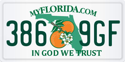 FL license plate 3869GF