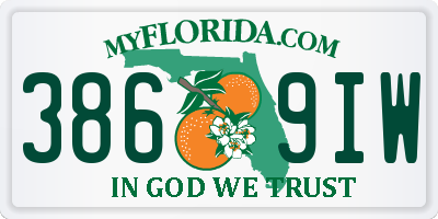 FL license plate 3869IW