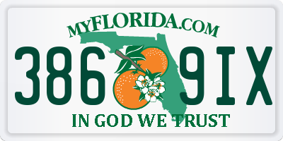 FL license plate 3869IX