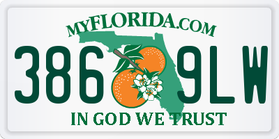 FL license plate 3869LW
