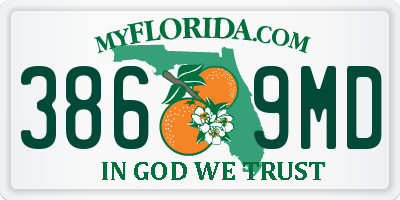 FL license plate 3869MD