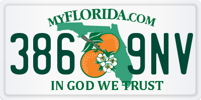 FL license plate 3869NV