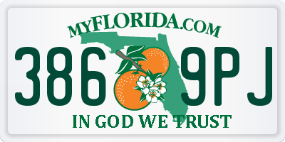 FL license plate 3869PJ